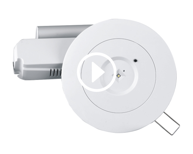 Fun di emergenza a LED D40-R-2