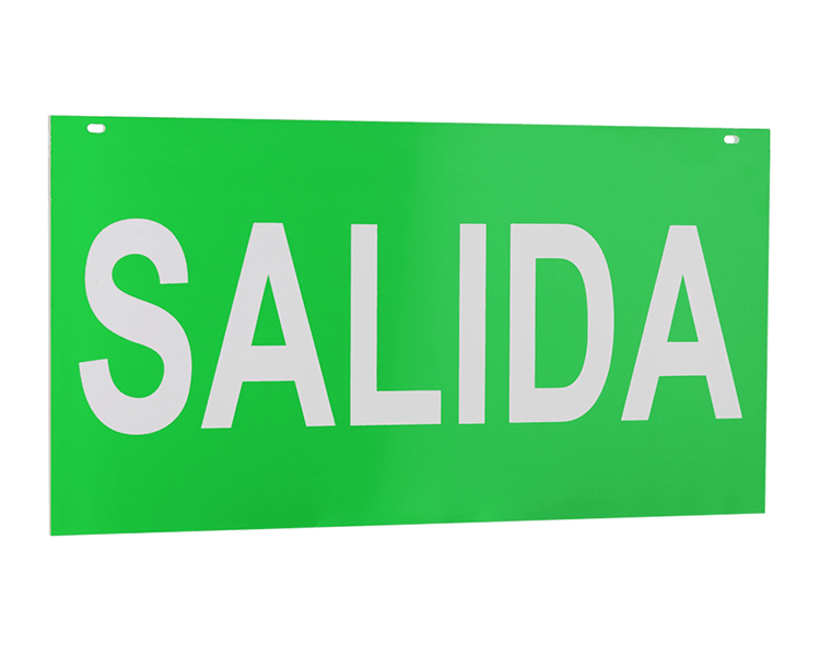 Segno Salida Pannello acrilico