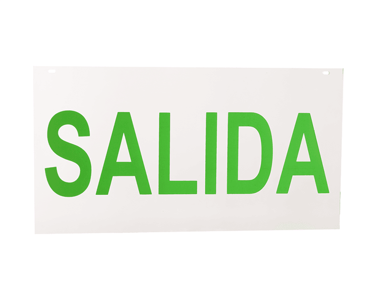 Segno di uscita Pannello acrilico Salida