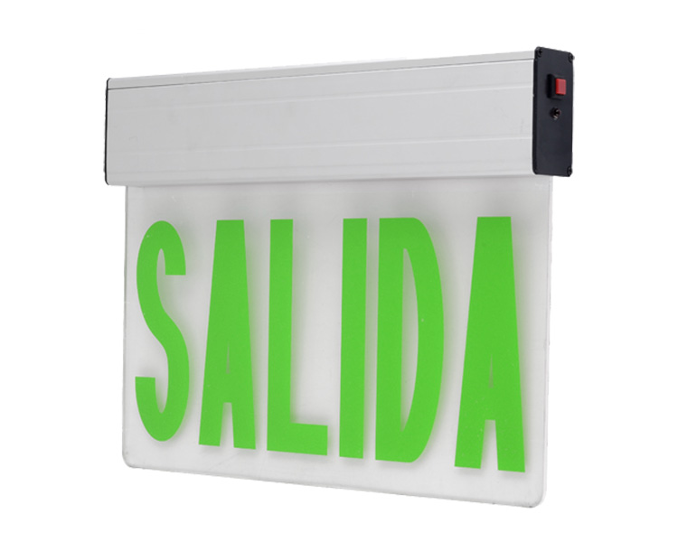 Jel1GW Single Face 6 polly 12 LED Emergency Exit Sign