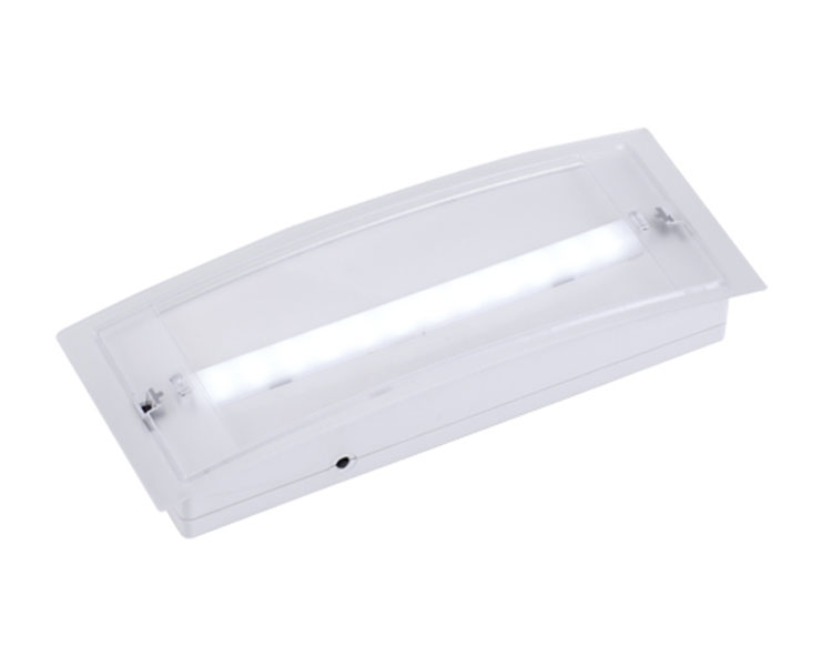 LE513AD Slim Type Emergency Light con forma simile a una vasca