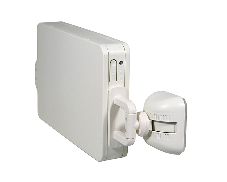 Segno di uscita di emergenza combo a LED JLEC2GW con lettere verdi