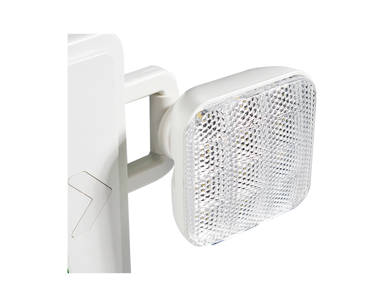 Segno di uscita di emergenza combo a LED JLEC2GW con lettere verdi