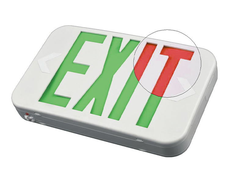 Ezxteu2bcwem (ezcxteu2bcWem) -bi-color Dimensione compatta LED Segno di uscita