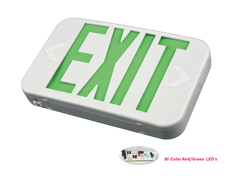 Ezxteu2bcwem (ezcxteu2bcWem) -bi-color Dimensione compatta LED Segno di uscita