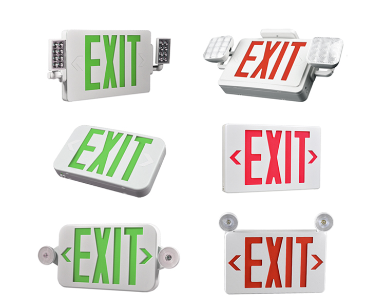 Jlecb2rw-Nuovo Slim Red Letters Emergency Excit Segno con teste a LED