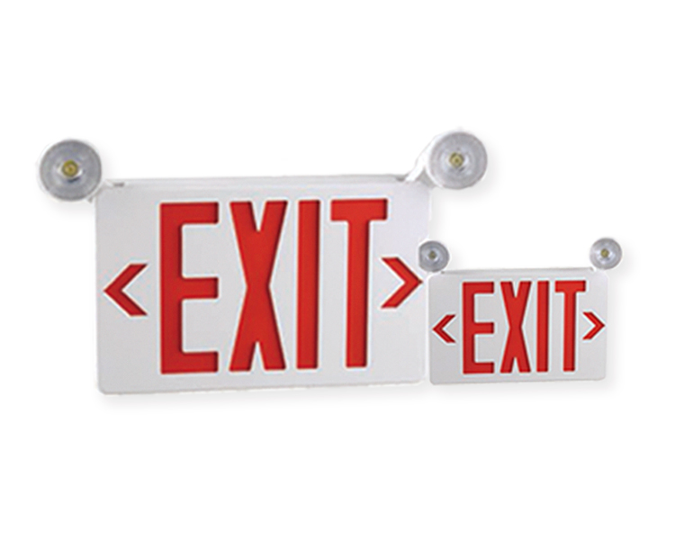 Jlecb2rw-Nuovo Slim Red Letters Emergency Excit Segno con teste a LED