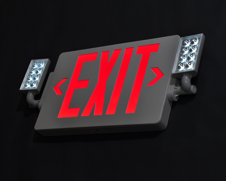 Jlecd2rw-Emergency Fire Exit Lights con lettere rosse