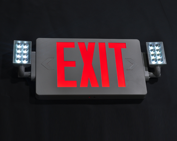 Jlecd2rw-Emergency Fire Exit Lights con lettere rosse