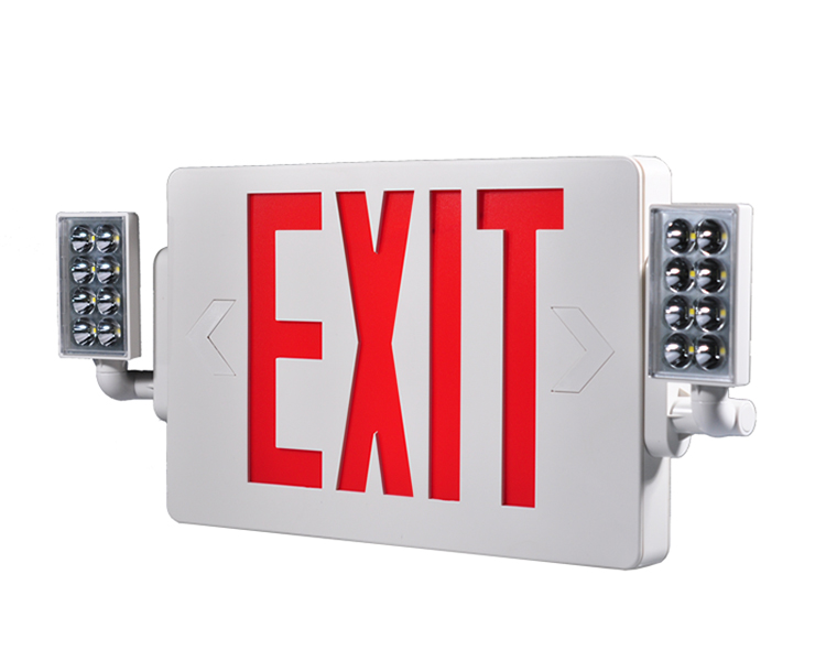 Jlecd2rw-Emergency Fire Exit Lights con lettere rosse