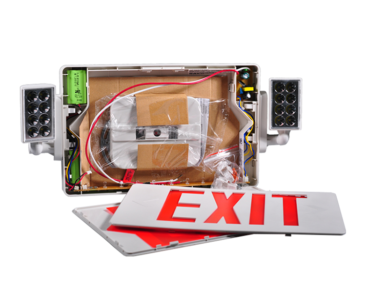 Jlecd2rw-Emergency Fire Exit Lights con lettere rosse