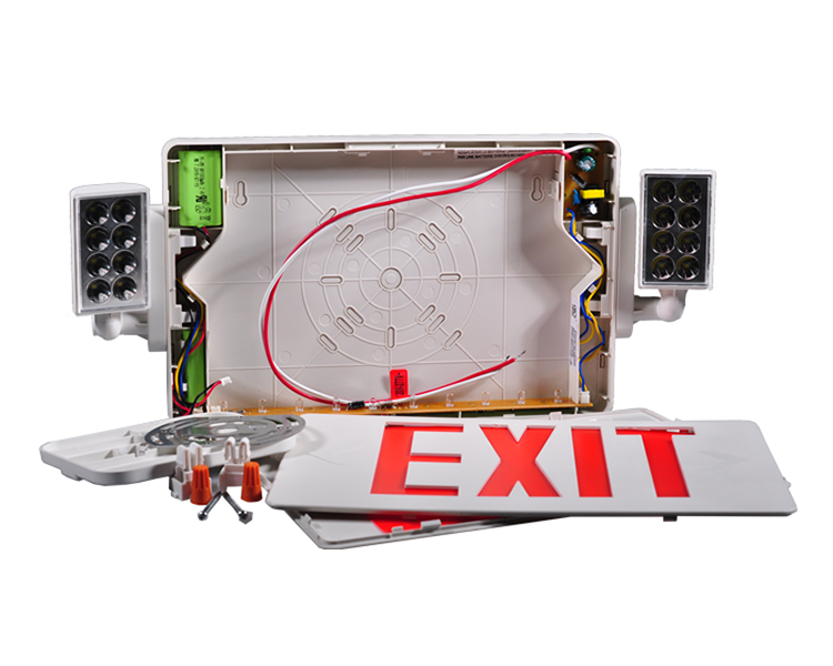 Jlecd2rw-Emergency Fire Exit Lights con lettere rosse