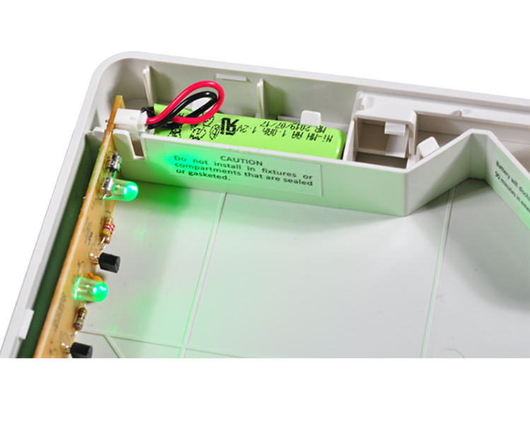 Segno di uscita di emergenza verde brillante jleed2gwem-ultra