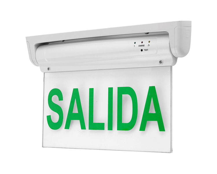 LE2912-5 o 10 segno di uscita di emergenza a LED verde