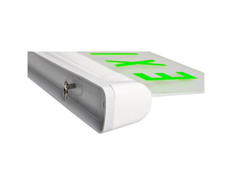 LE2912-5 o 10 segno di uscita di emergenza a LED verde