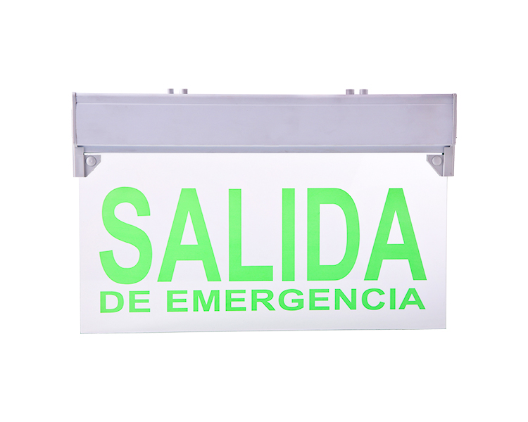 Segno di uscita di emergenza a LE297 con pannello acrilico