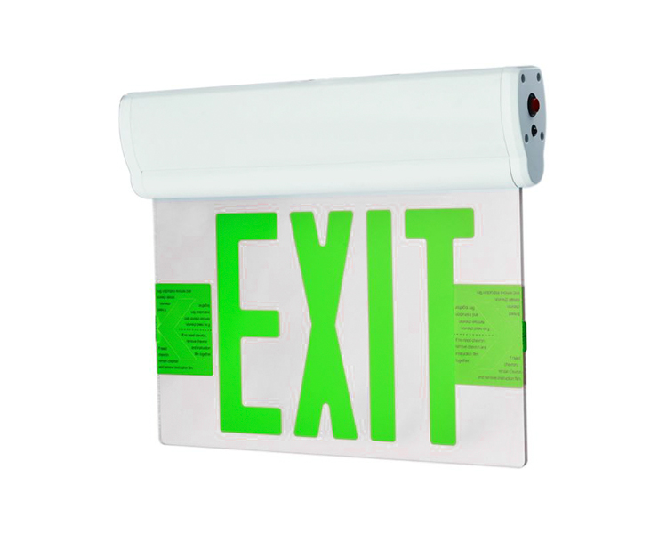 Jelcex2gm-doppio viso argento mylar a led segno di uscita